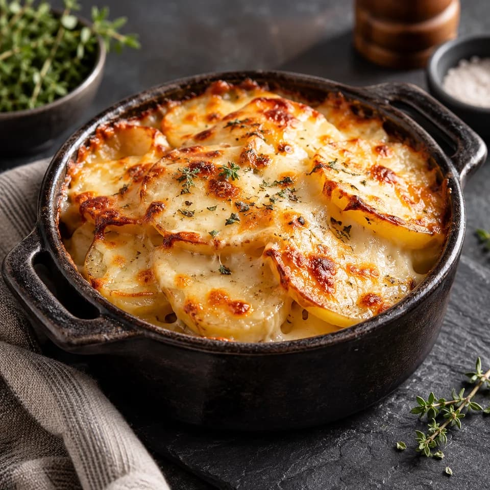 Imagine de prezentare pentru Cartofi la tavă cu mozzarella