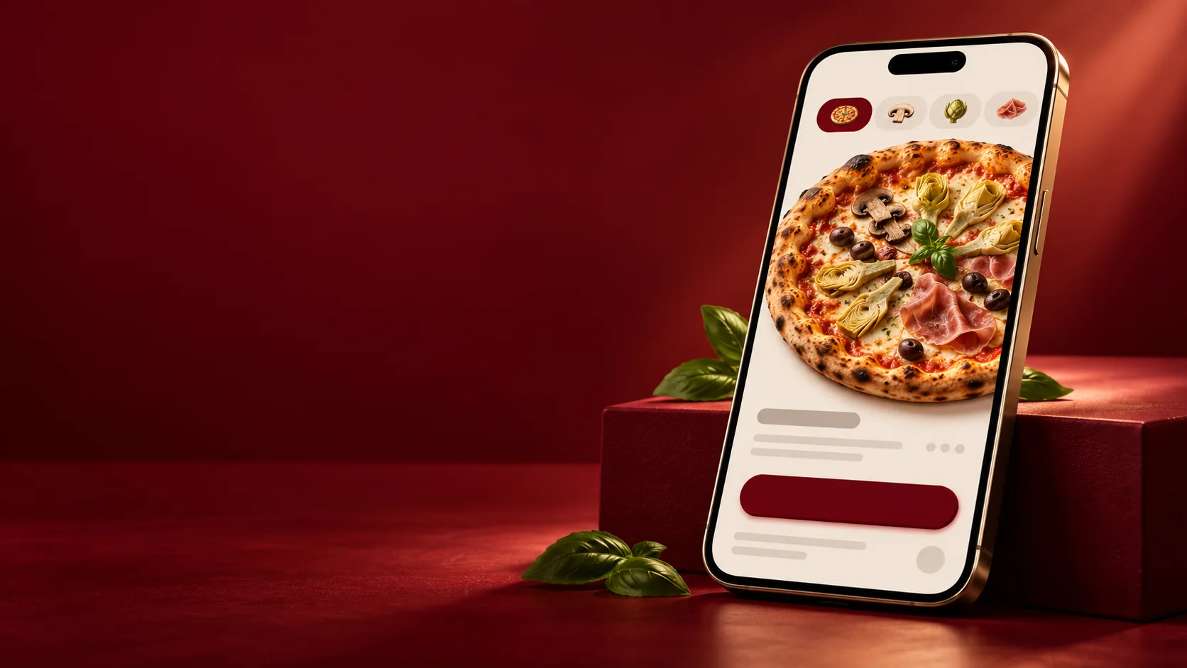 Concept de prezentare al viitoarei aplicații Quattro Stagioni pentru iPhone